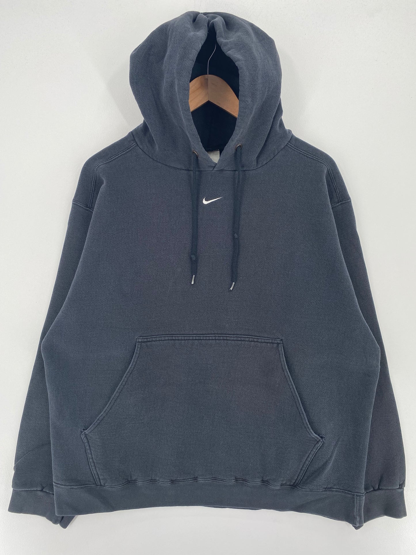 90's NIKE CENTER SWOOSH Size L Vintage Hoodie Sweat-shirt / A3091