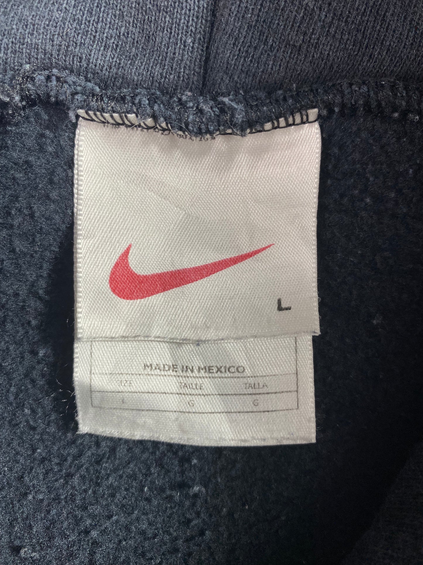 90's NIKE CENTER SWOOSH Size L Vintage Hoodie Sweat-shirt / A3091