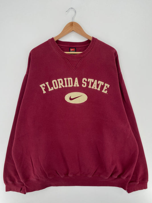 00' NIKE FLORIDA STATE Size XXL Vintage College Sweat-shirt / A3096