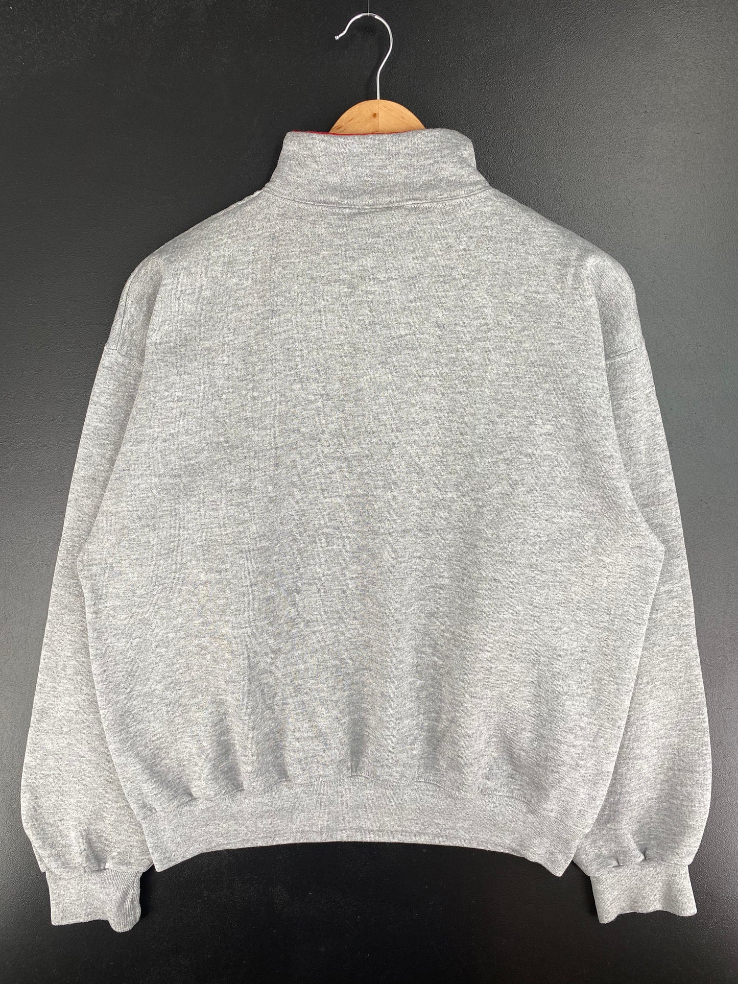 90's DISNEY MICKEY EPCOT Size No Tag (Approx.L) Vintage Half Zip Sweat-shirt / A3099