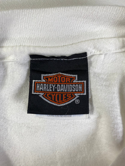 1995 HARLEY DAVIDSON Made in USA Size L Vintage Long Sleeve T-Shirt / E3843T