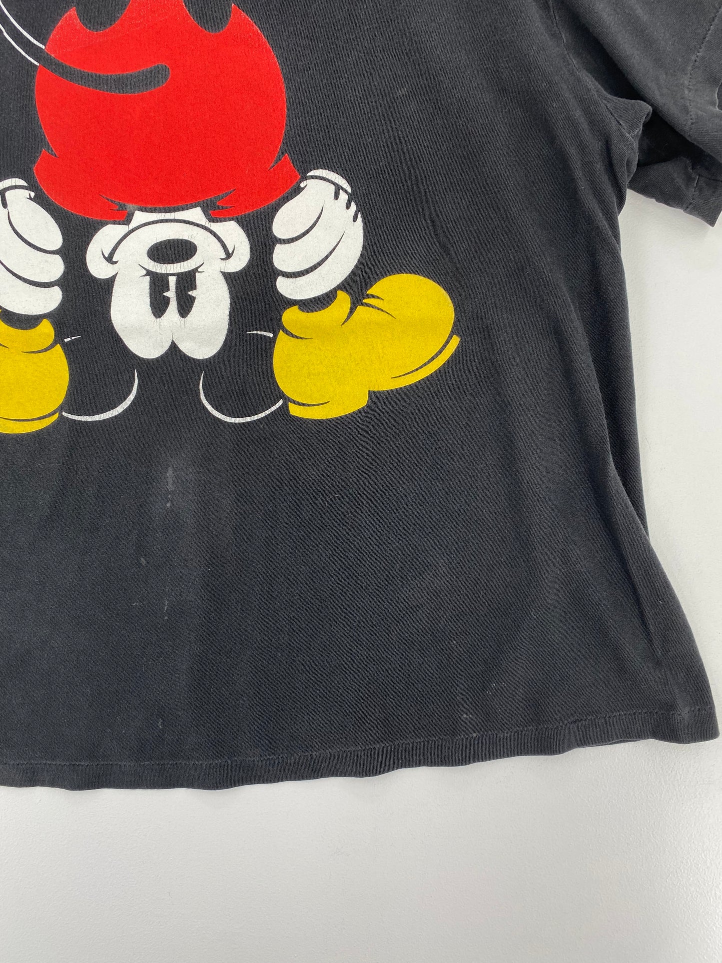 90's DISNEY MICKEY Size No Tag (Approx.XL) Vintage T-Shirt / A3112