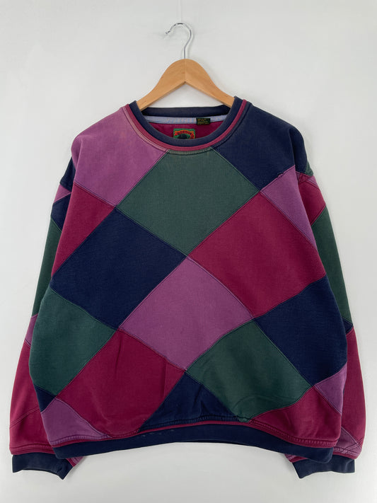 Vintage PATCH WORKS Size XL Vintage Sweat-shirt / E2488S