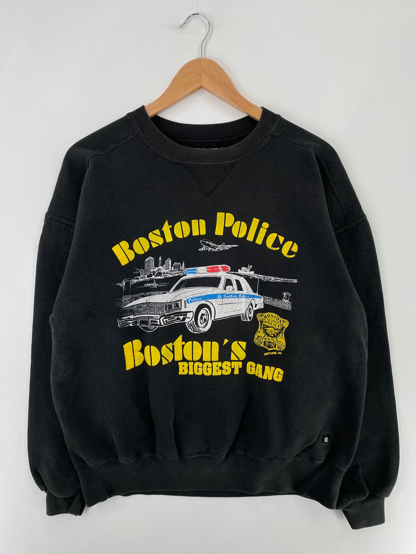 90's BOSTON POLICE Made in USA Size XL Vintage Sweat-shirt / E2490S