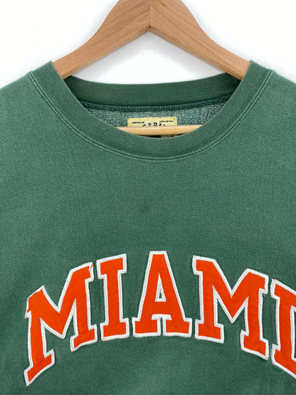 Vintage MIAMI Size XL Vintage College Sweat-shirt / A3186