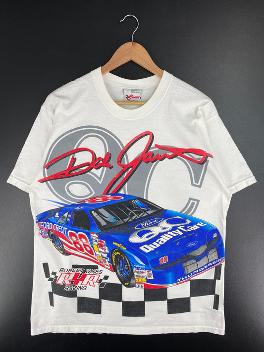 90's DALE JARRETT x FORD Made in USA Size L Vintage Racing T-Shirt / E3040T