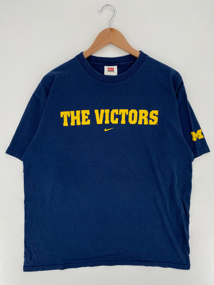 90's NIKE MICHIGAN Size L Vintage College T-Shirt / A3344