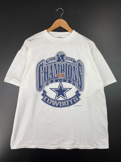 1996 DALLAS COWBOYS Size XL Vintage NFL T-Shirt / A8142