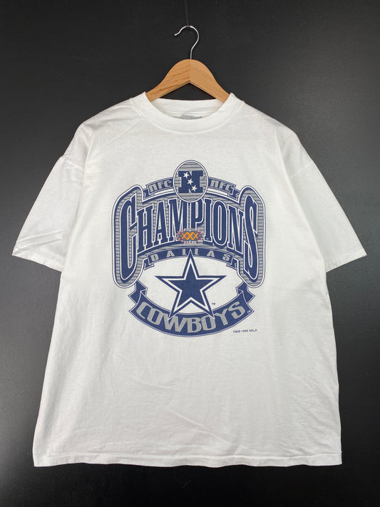 1996 DALLAS COWBOYS Size XL Vintage NFL T-Shirt / A8142