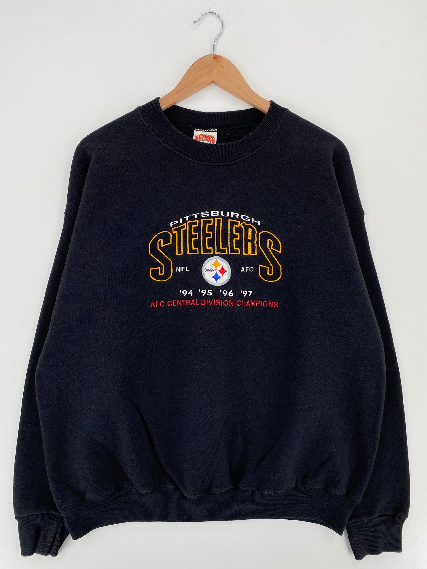 1997 PITTSBURGH STEELERS Made in USA Size XL Vintage NFL Sweat-Shirt / A3358
