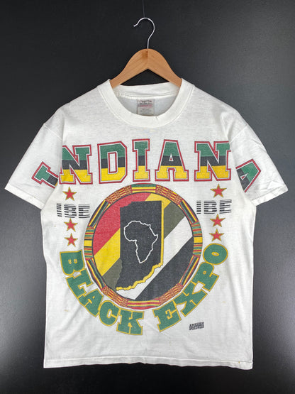 90's INDIANA BLACK EXPO Size L Vintage T-Shirt / A3370