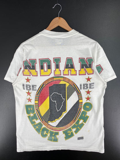 90's INDIANA BLACK EXPO Size L Vintage T-Shirt / A3370