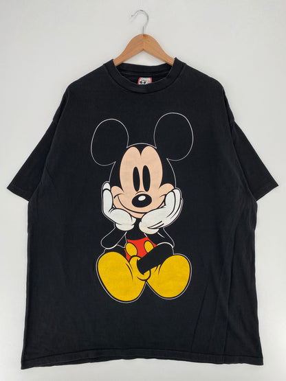 90's DISNEY MICKEY Made in USA Size XXXL Vintage T-Shirt / E5247T