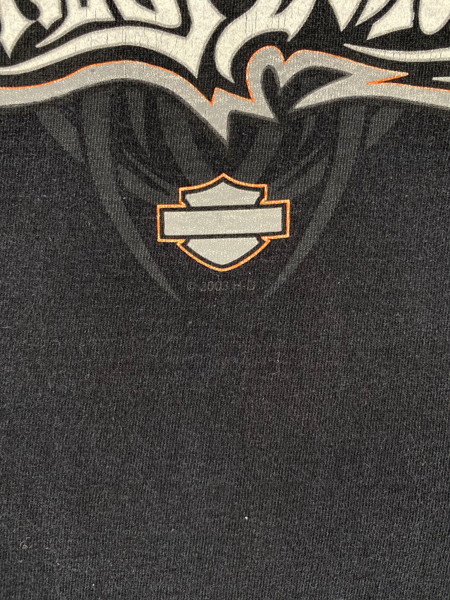 2003 HARLEY DAVIDSON Made in USA Size XXL Vintage Long Sleeve T-Shirt / A3374