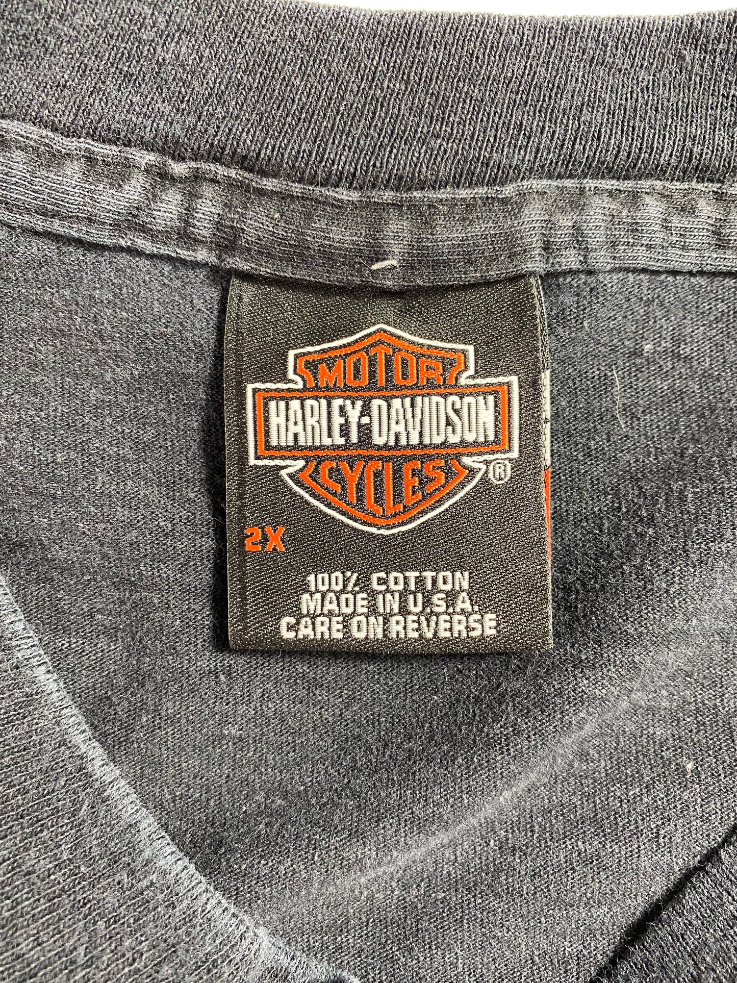 2003 HARLEY DAVIDSON Made in USA Size XXL Vintage Long Sleeve T-Shirt / A3374