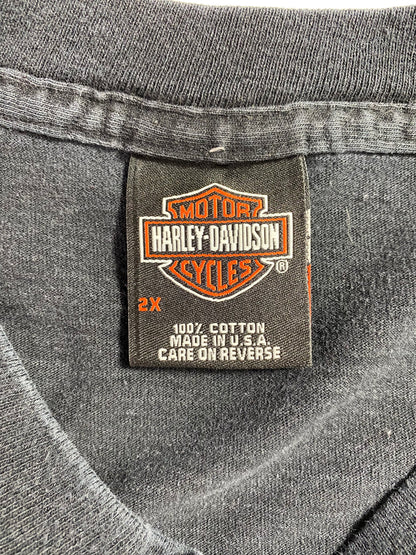 2003 HARLEY DAVIDSON Made in USA Size XXL Vintage Long Sleeve T-Shirt / A3374