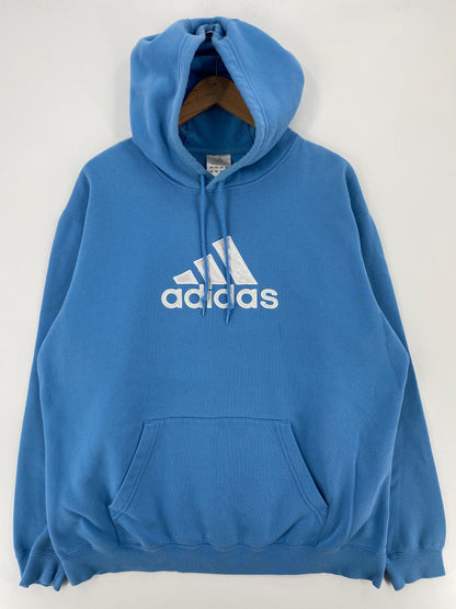 90's ADIDAS Size L Vintage Hoodie Sweat-shirt / E3810S