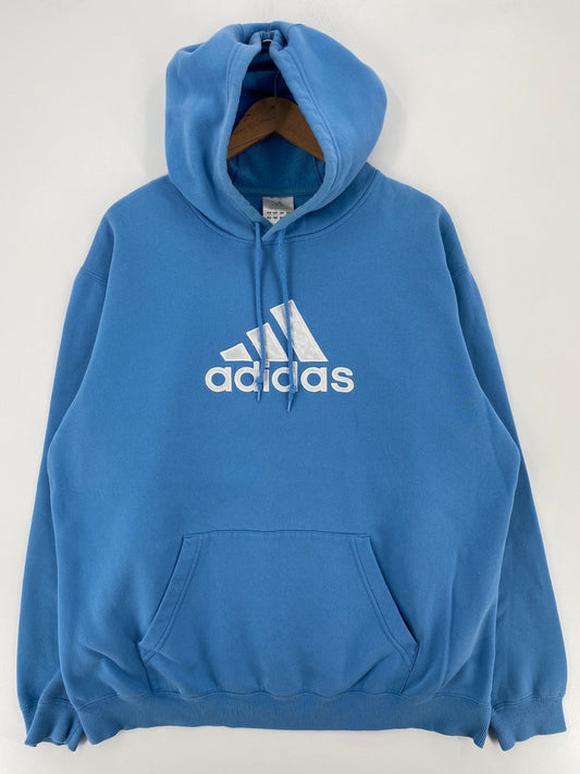 90's ADIDAS Size L Vintage Hoodie Sweat-shirt / E3810S