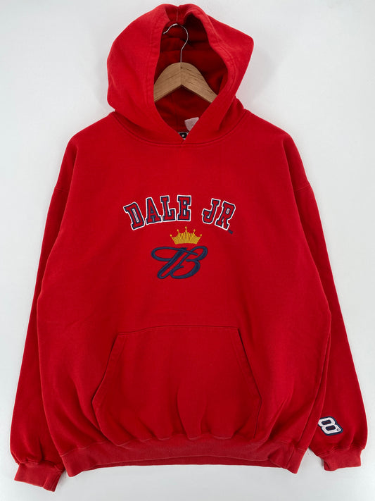 Vintage DALE EARNHARDT JR Size L Racing Hoodie Sweat-shirt / A3438