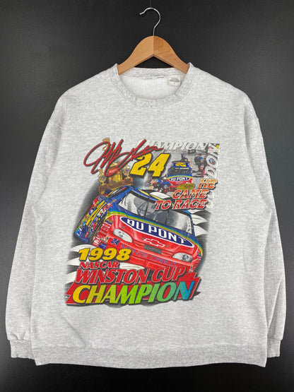 1998 NASCAR JEFF GORDON Size L Vintage Racing Sweat-Shirt / A2976