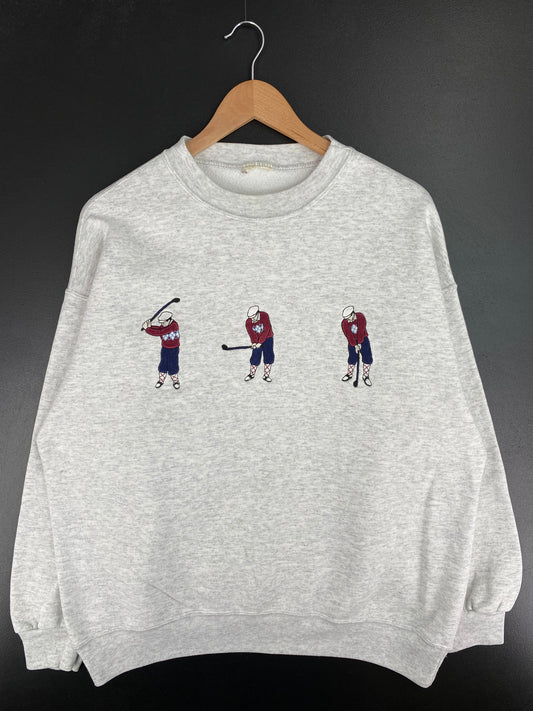 90's GOLF Size No Tag (Approx.XL) Vintage Sweat-shirt / A3134