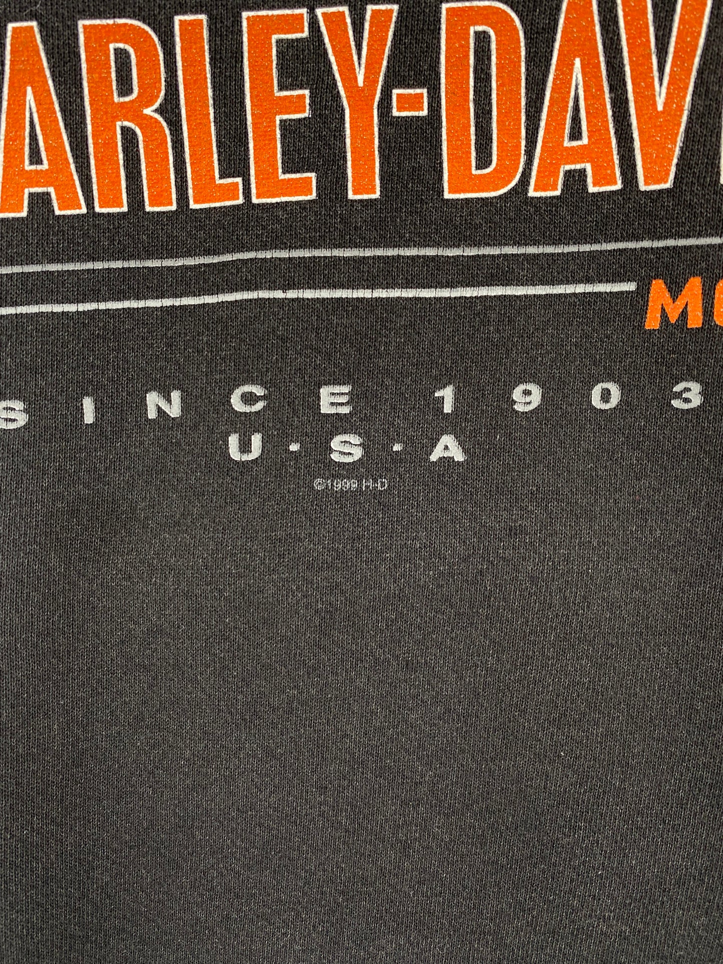 1999 HARLEY DAVIDSON Size No Tag (Approx.L) Vintage Sweat-shirt / A3140