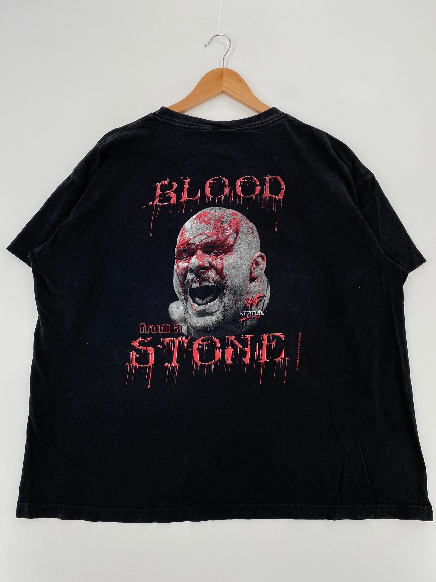 1998 AUSTIN 3:16 Made in USA Size XL Vintage WWE T-Shirts / A3715