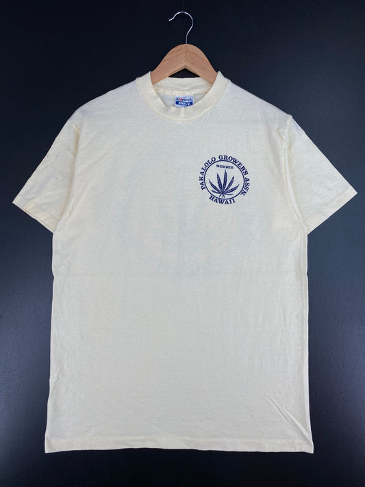 90’s HAWAII PAKALOLO GROWER'S ASS'N Made in USA Size L Vintage T-Shirts / E4640T