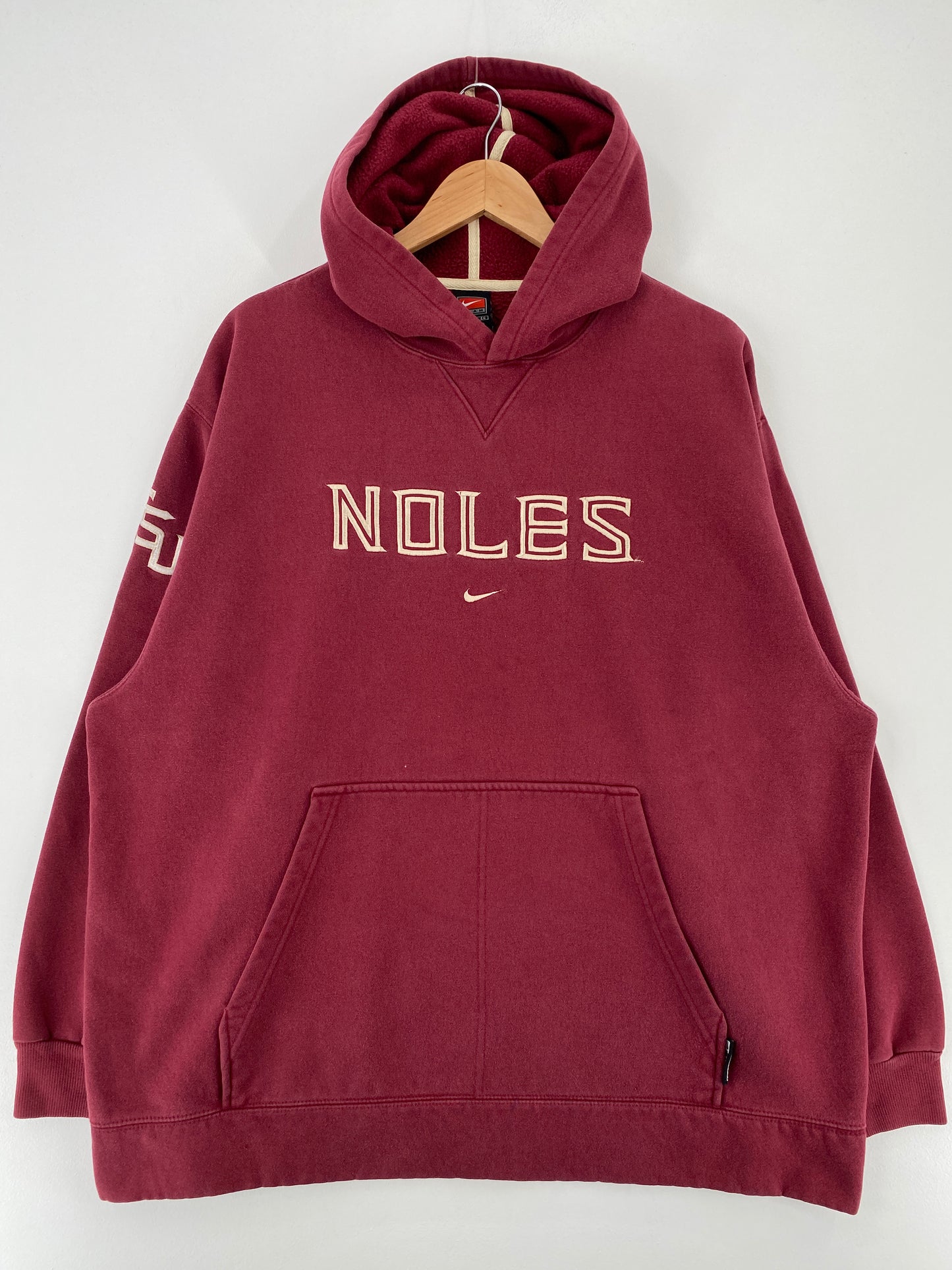 00' NIKE FLORIDA STATE NOLES Size XL Vintage College Hoodie Sweat Shirts / A3725