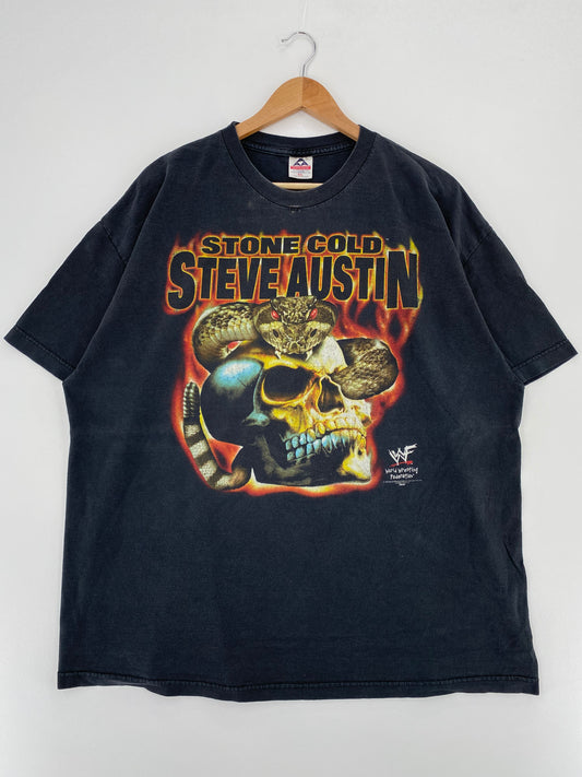 2000 STONE COLD STEVE AUSTIN Size XXL Vintage WWE T-Shirt / A3257