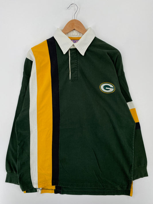 90's GREEEN BAY PACKERS Size XL Vintage NFL Rugby-Shirts / A9310
