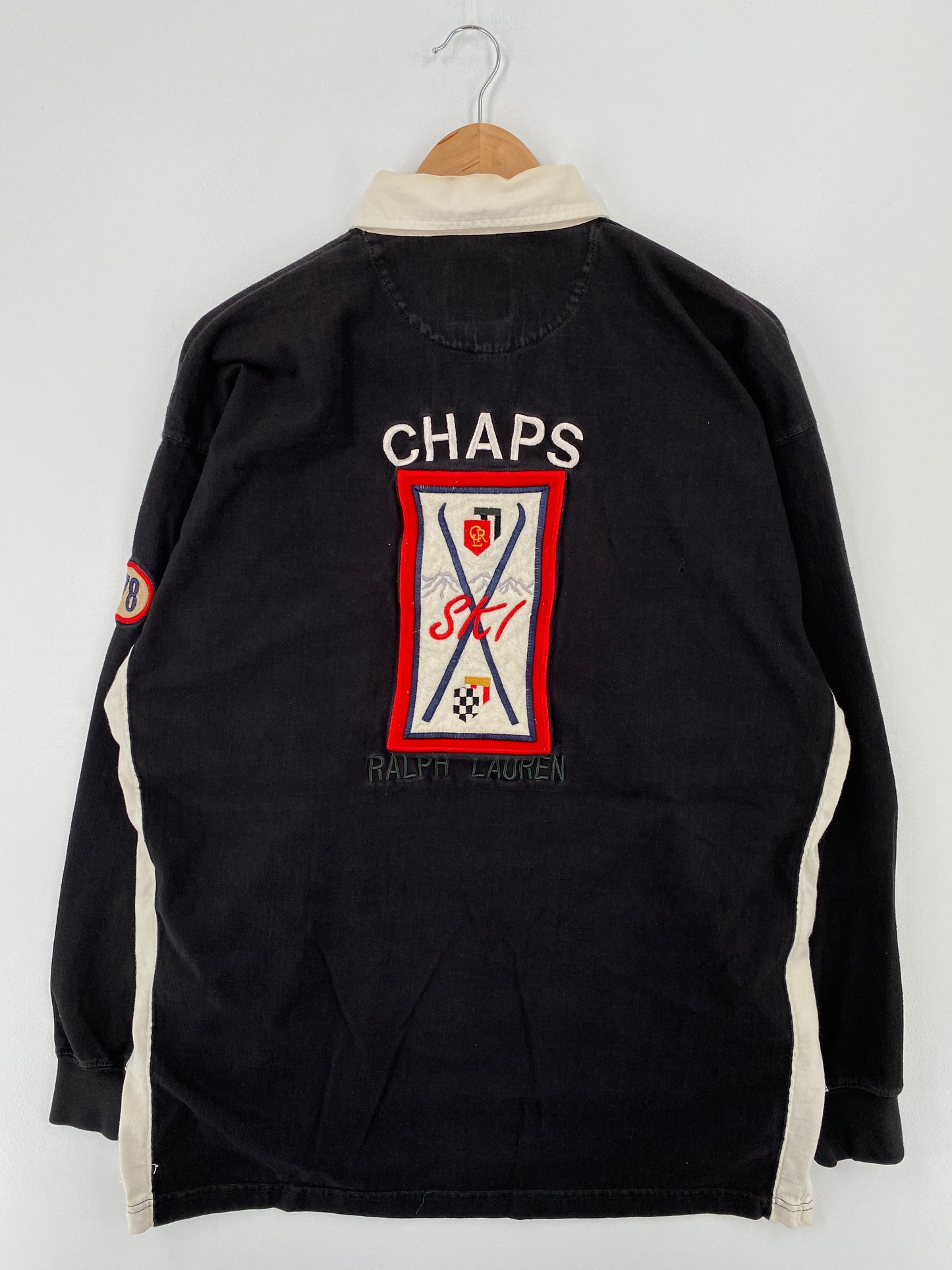 90's CHAPS RALPH LAUREN Size L Vintage Rugby-Shirts / A9317