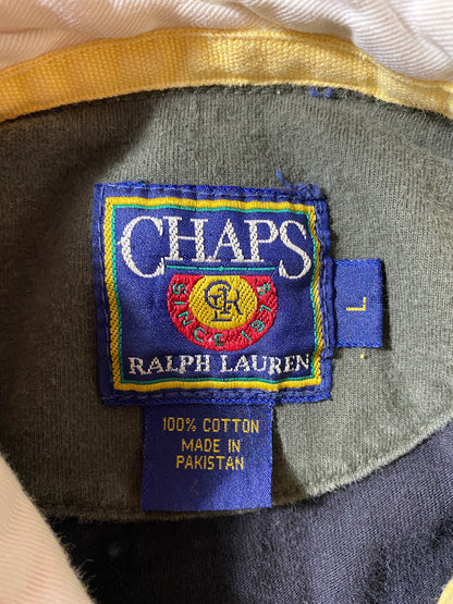 90's CHAPS RALPH LAUREN Size L Vintage Rugby-Shirts / A9317