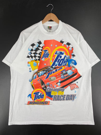 1999 NASCAR TIDE RACING Size L Vintage Racing T-Shirt / E5038T