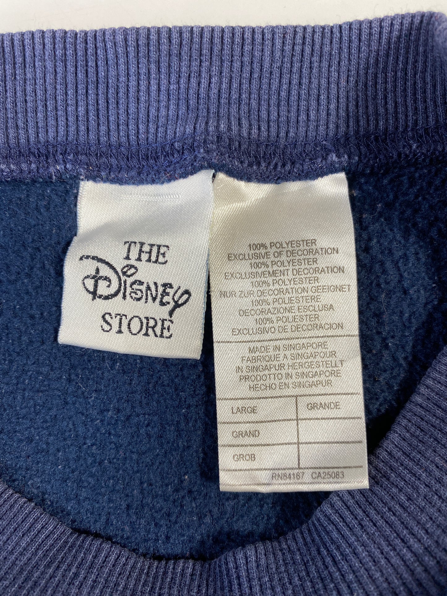 00' DISNEY 100 ACRE WOOD FRIENS Size L Vintage Fleece Sweat-shirt / A9328