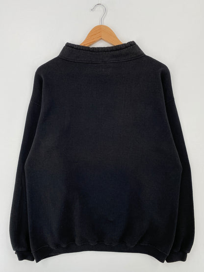 90's DISNEY GOOFY Made in USA Size L Vintage Half Zip Sweat-shirt / A9330