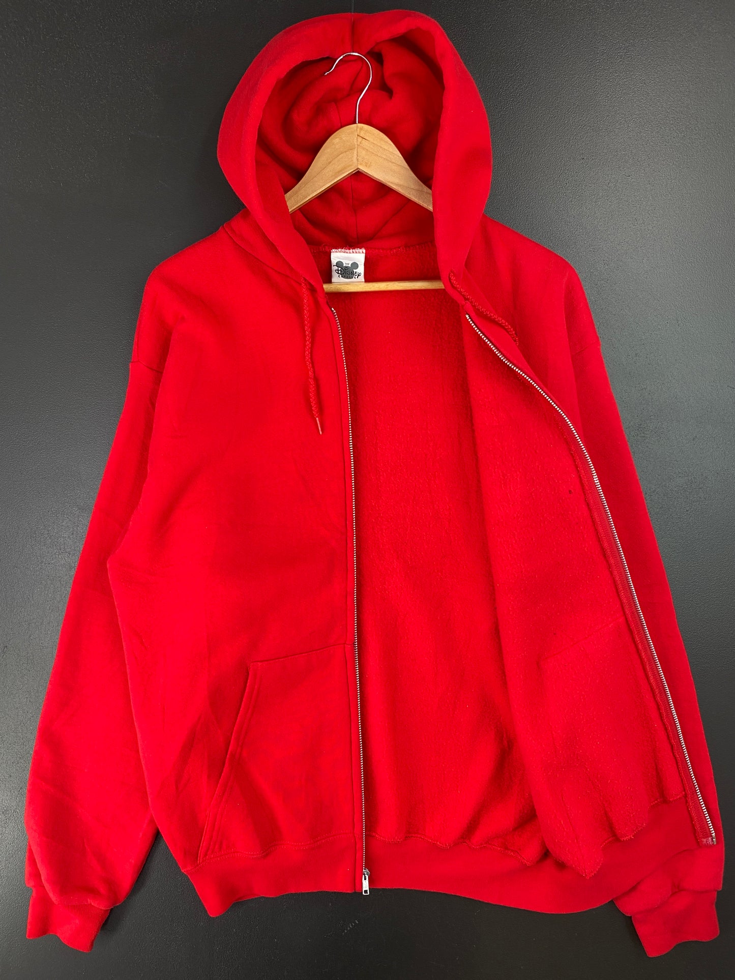 00' DISNEY MICKEY Made in USA Size M Vintage Zip Up Hoodie Sweat-shirt / A9334