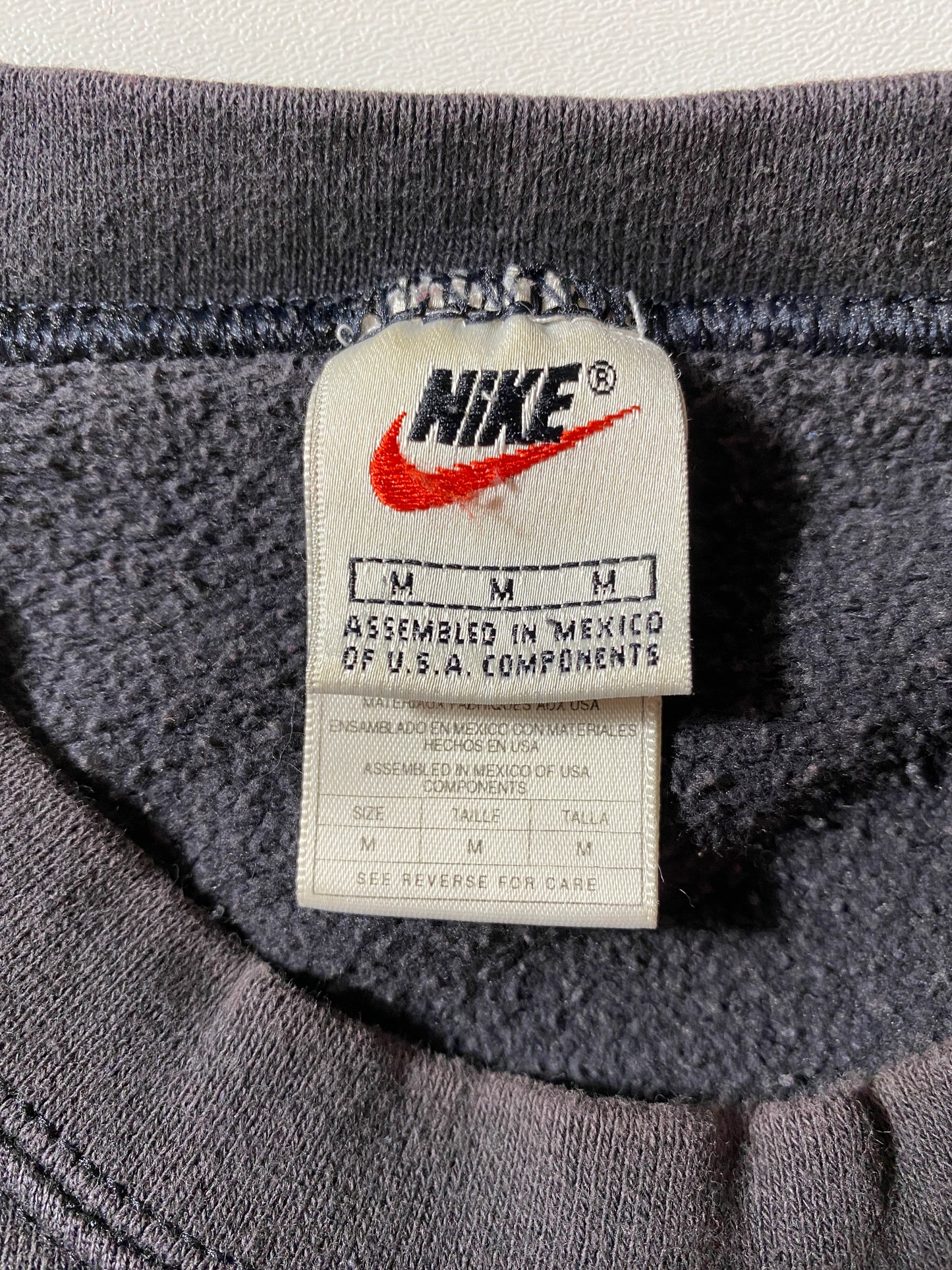 90’s NIKE MINI SWOOSH Size M Vintage Sweat-shirt / A9375