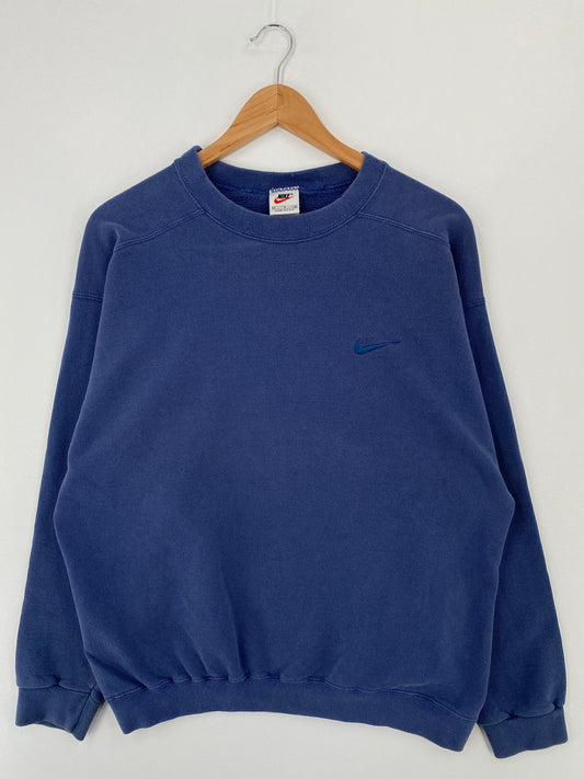 90’s NIKE MINI SWOOSH Made in USA Size M Vintage Sweat-Shirt / A9380