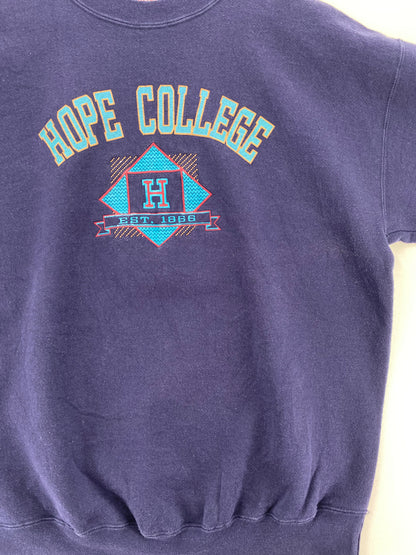 90's HOPE COLLEGE Made in USA Size XXL Vintage College Sweat-Shirt / E2962S
