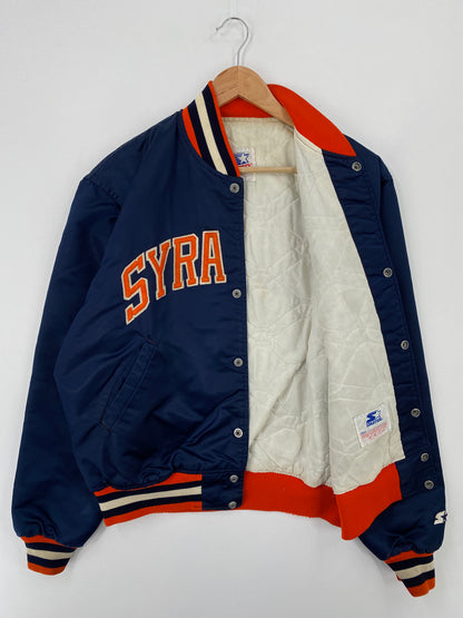 90’s STARTER x SYRACUSE Made in USA Size L Vintage College Button down Nylon Jacket / A9448