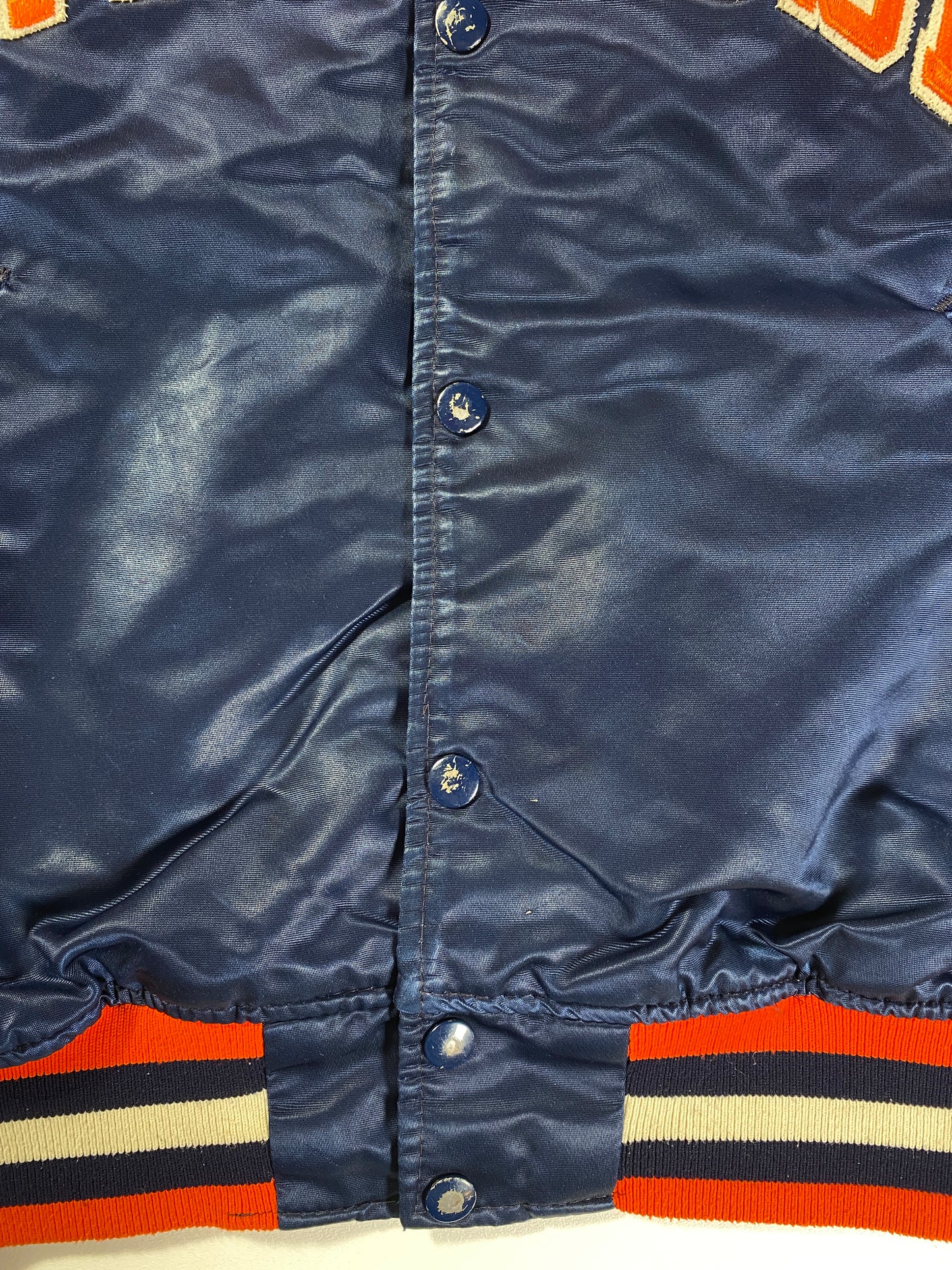 90’s STARTER x SYRACUSE Made in USA Size L Vintage College Button down Nylon Jacket / A9448