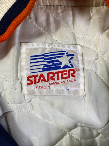 90’s STARTER x SYRACUSE Made in USA Size L Vintage College Button down Nylon Jacket / A9448