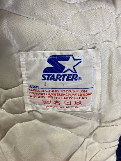 90’s STARTER x SYRACUSE Made in USA Size L Vintage College Button down Nylon Jacket / A9448