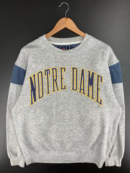 90’s NOTRE DAME FIGHTING IRISH Size M College Sweat-Shirt / A3312