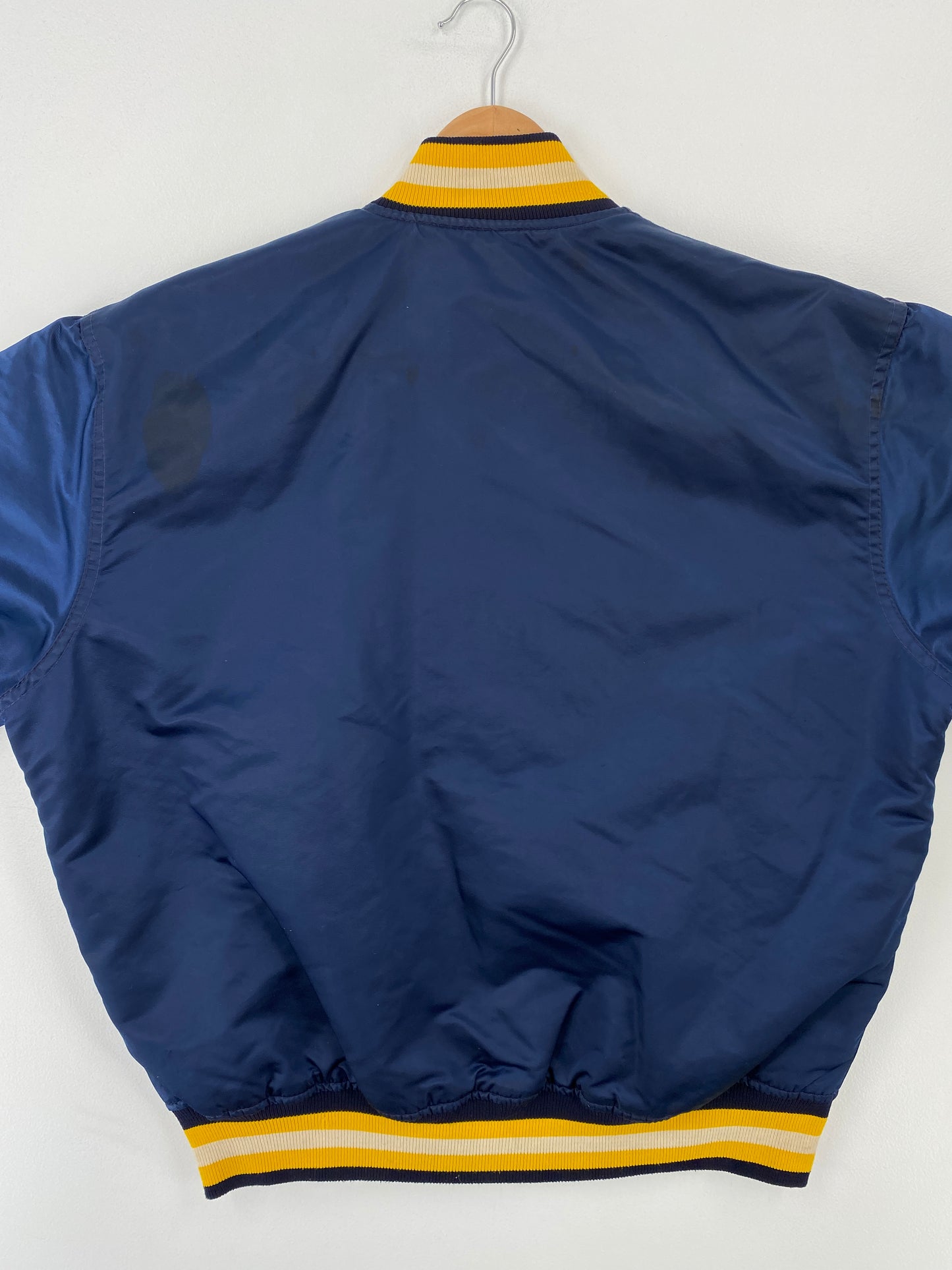 90’s STARTER x NOTRE DAME Made in USA Size L Vintage College Button down Nylon Jacket / A9450