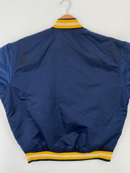 90’s STARTER x NOTRE DAME Made in USA Size L Vintage College Button down Nylon Jacket / A9450