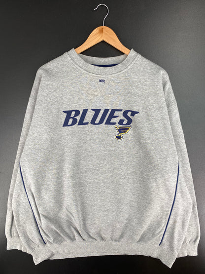 Vintage ST. Louis Blues Size No Tag (Approx.XXL) NHL Sweat-Shirt / A3313