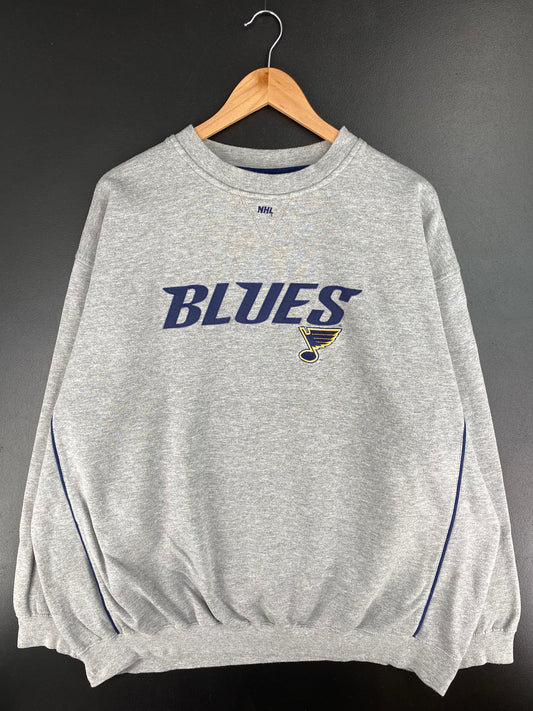 Vintage ST. Louis Blues Size No Tag (Approx.XXL) NHL Sweat-Shirt / A3313