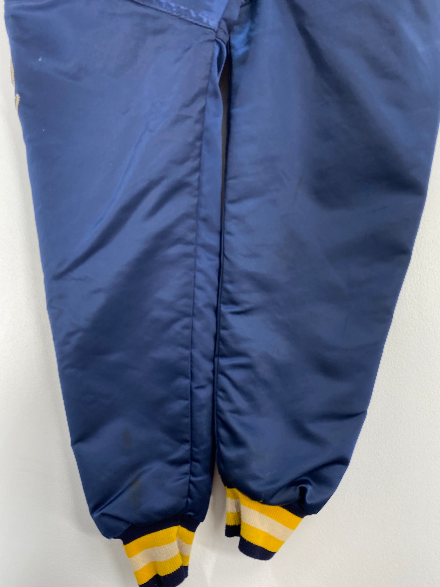 90’s STARTER x NOTRE DAME Made in USA Size L Vintage College Button down Nylon Jacket / A9450
